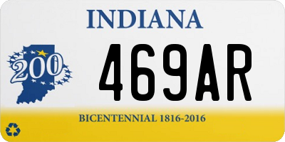 IN license plate 469AR