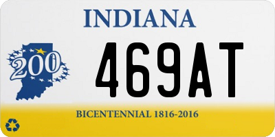 IN license plate 469AT