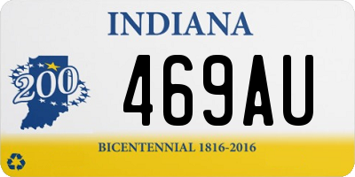 IN license plate 469AU