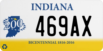 IN license plate 469AX