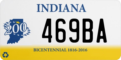 IN license plate 469BA