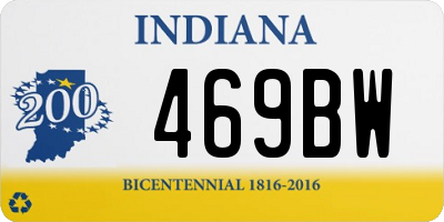 IN license plate 469BW