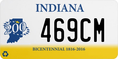 IN license plate 469CM