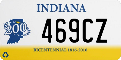 IN license plate 469CZ