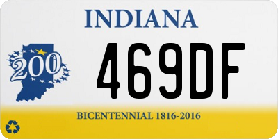 IN license plate 469DF