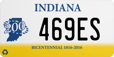 IN license plate 469ES