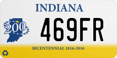 IN license plate 469FR