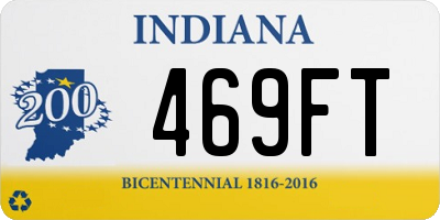 IN license plate 469FT