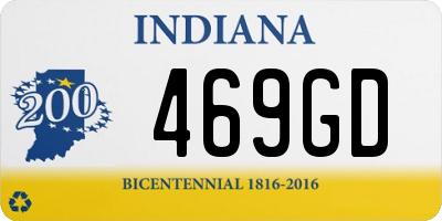 IN license plate 469GD