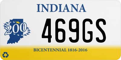 IN license plate 469GS