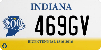 IN license plate 469GV