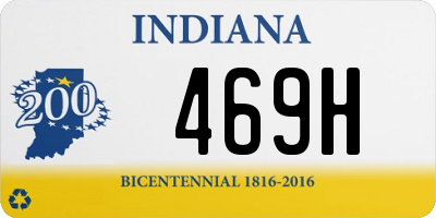 IN license plate 469H