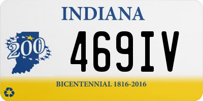 IN license plate 469IV