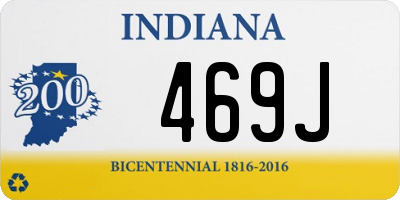 IN license plate 469J