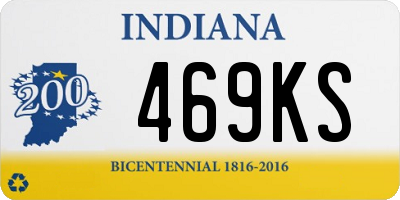 IN license plate 469KS