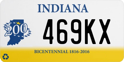 IN license plate 469KX