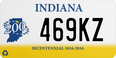 IN license plate 469KZ