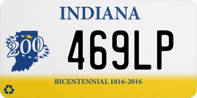 IN license plate 469LP