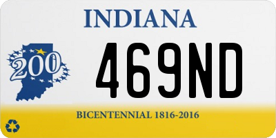 IN license plate 469ND