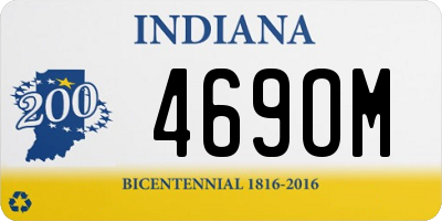 IN license plate 469OM