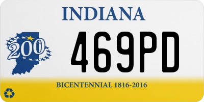 IN license plate 469PD