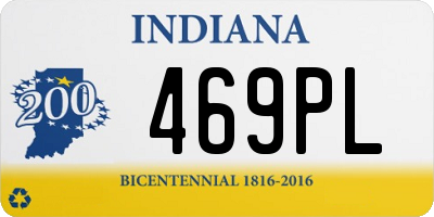 IN license plate 469PL