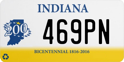 IN license plate 469PN