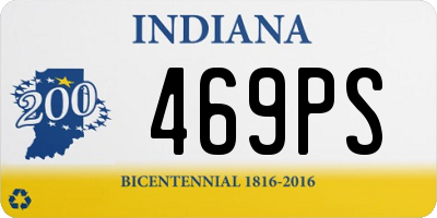 IN license plate 469PS