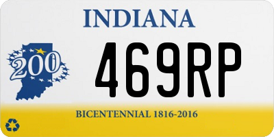 IN license plate 469RP