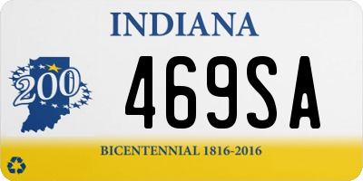 IN license plate 469SA