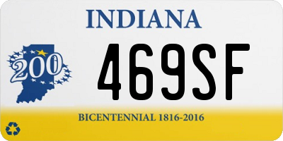 IN license plate 469SF