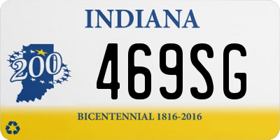 IN license plate 469SG