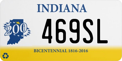 IN license plate 469SL