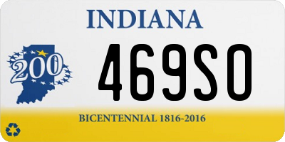 IN license plate 469SO