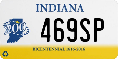 IN license plate 469SP