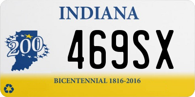 IN license plate 469SX