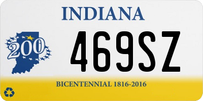 IN license plate 469SZ