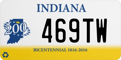 IN license plate 469TW