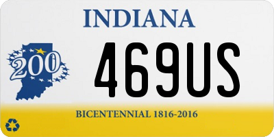 IN license plate 469US