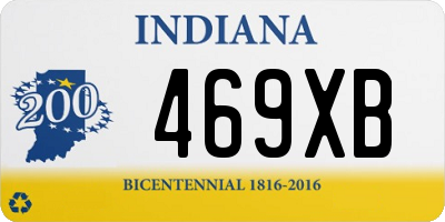 IN license plate 469XB