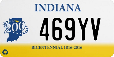 IN license plate 469YV