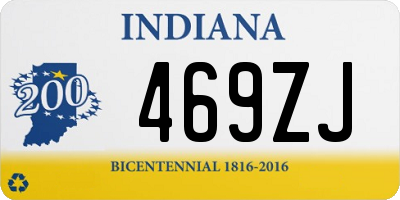 IN license plate 469ZJ