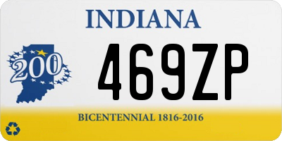 IN license plate 469ZP