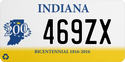 IN license plate 469ZX