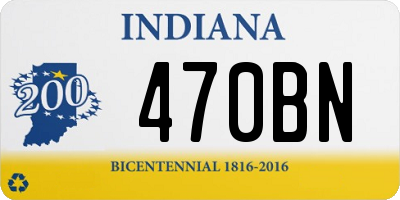 IN license plate 470BN