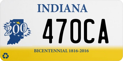 IN license plate 470CA