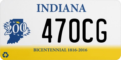 IN license plate 470CG