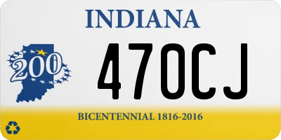IN license plate 470CJ