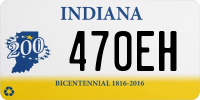 IN license plate 470EH