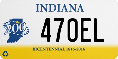 IN license plate 470EL